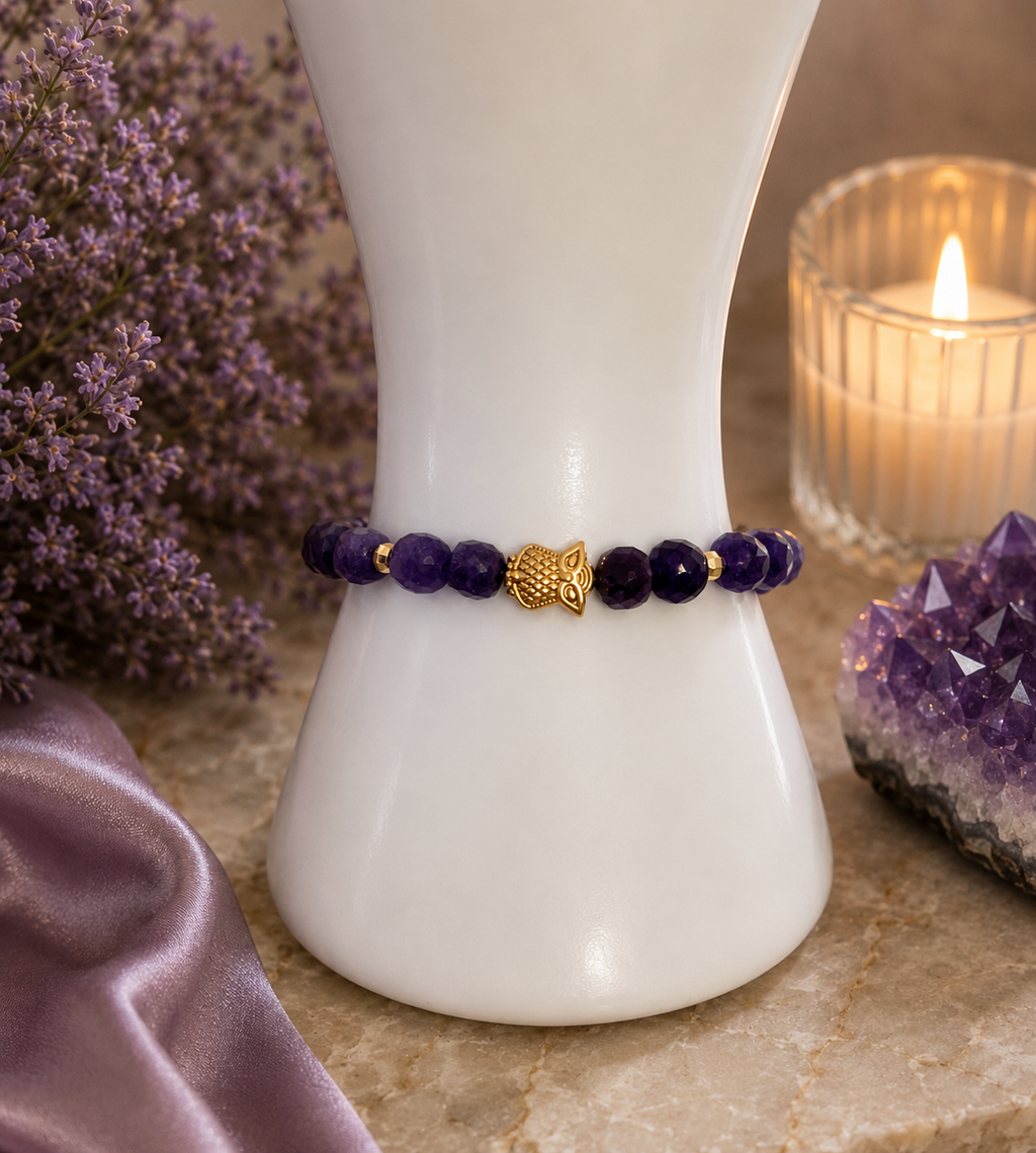 Wisdom in Bloom Amethyst Bracelet