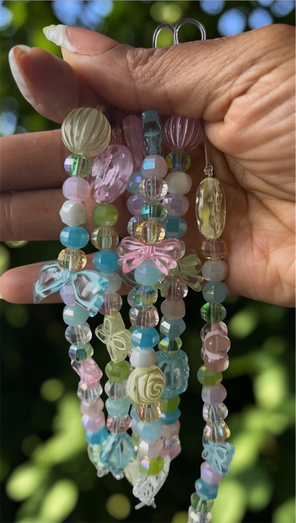 Whimsical Garden Pastel Phone Charm