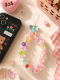 Colorful Beaded Phone Charm