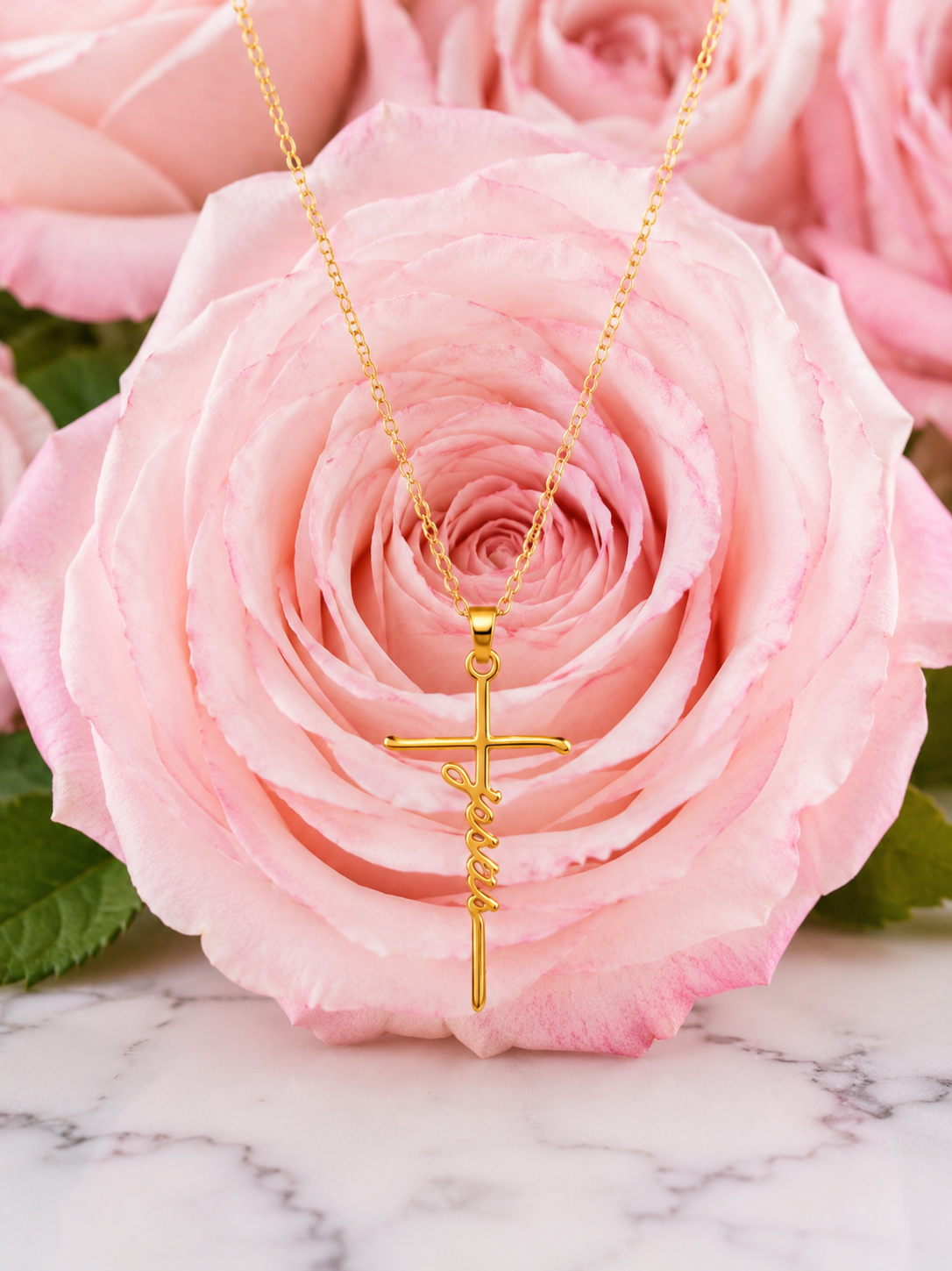 Words of Faith Stainless Steel Necklace