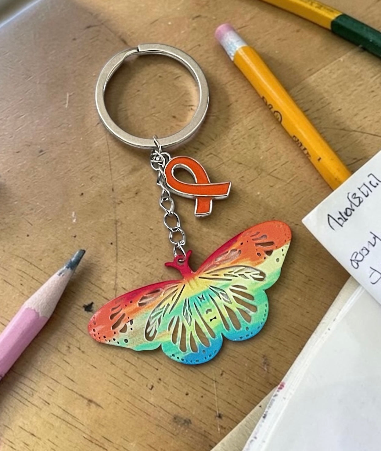 Wings of Awareness Keychain