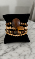 Golden Earth Bracelet Stack