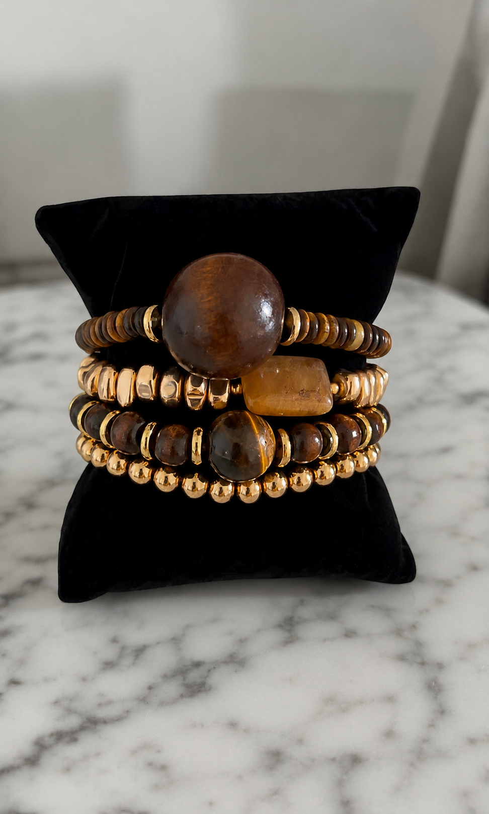 Golden Earth Bracelet Stack