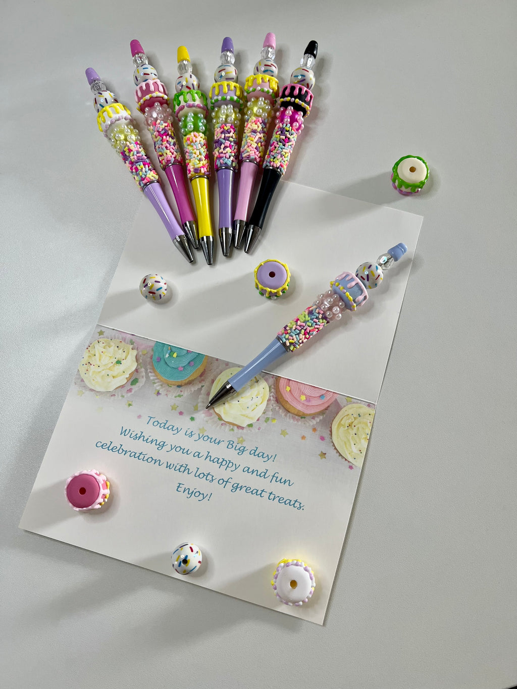 Happy Birthday Beaded Pen