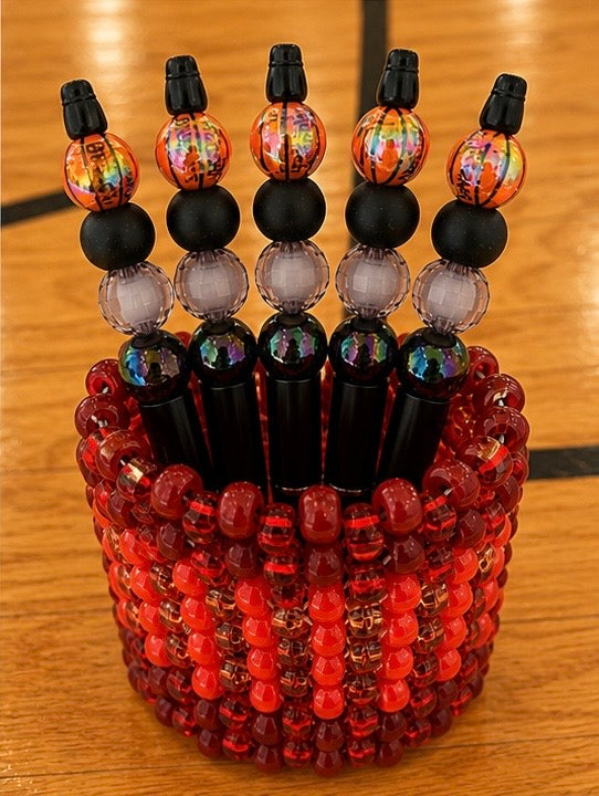 “Life of a Baller” Basketball Beaded Pen