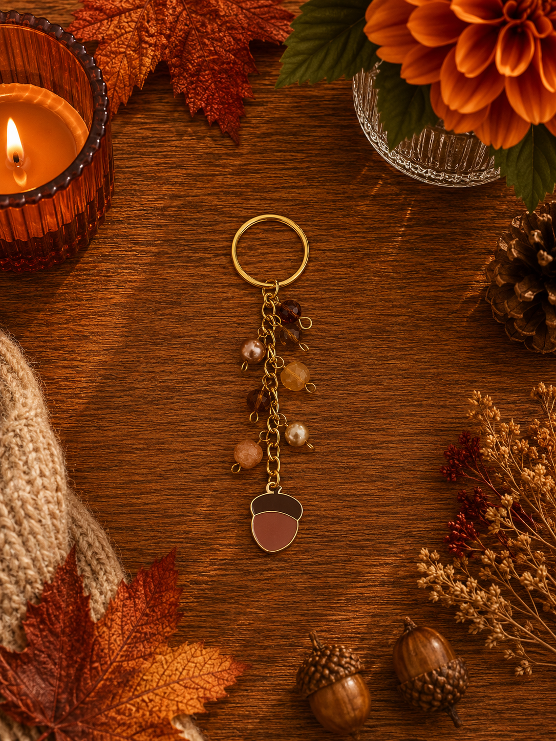 Harvest Charm Keychain