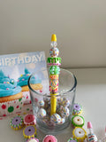 Happy Birthday Beaded Pen