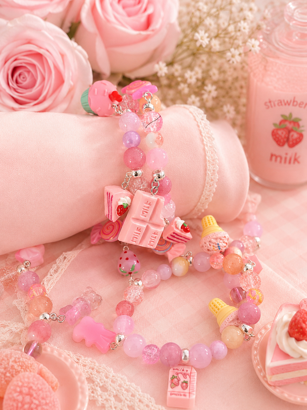 Strawberry Sweet Junk Bracelet