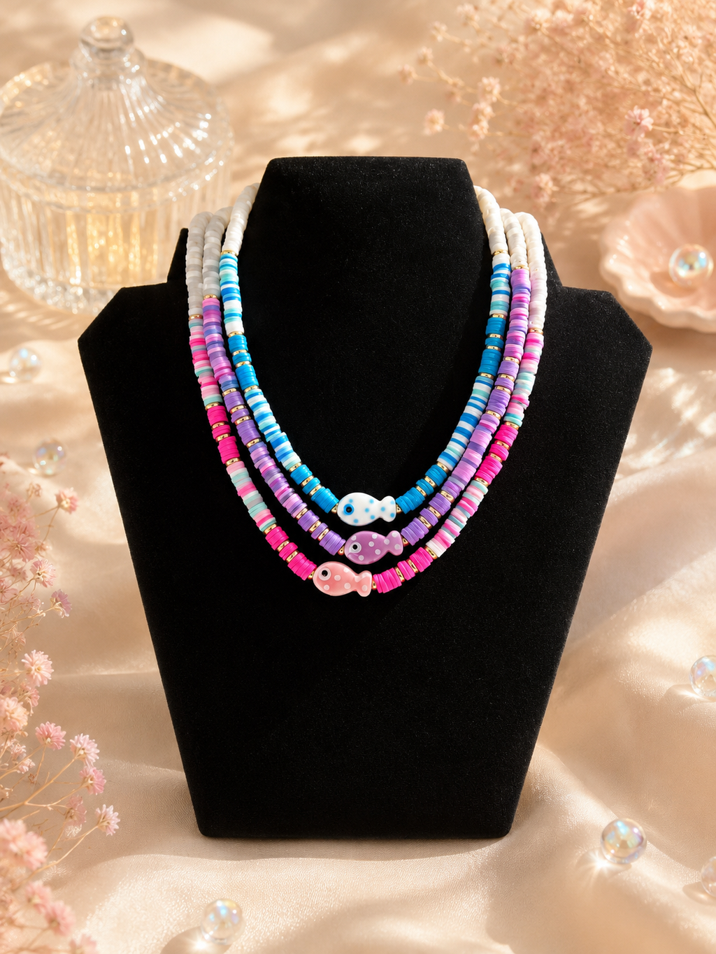 Catch of the Day Heishi Beaded Necklace
