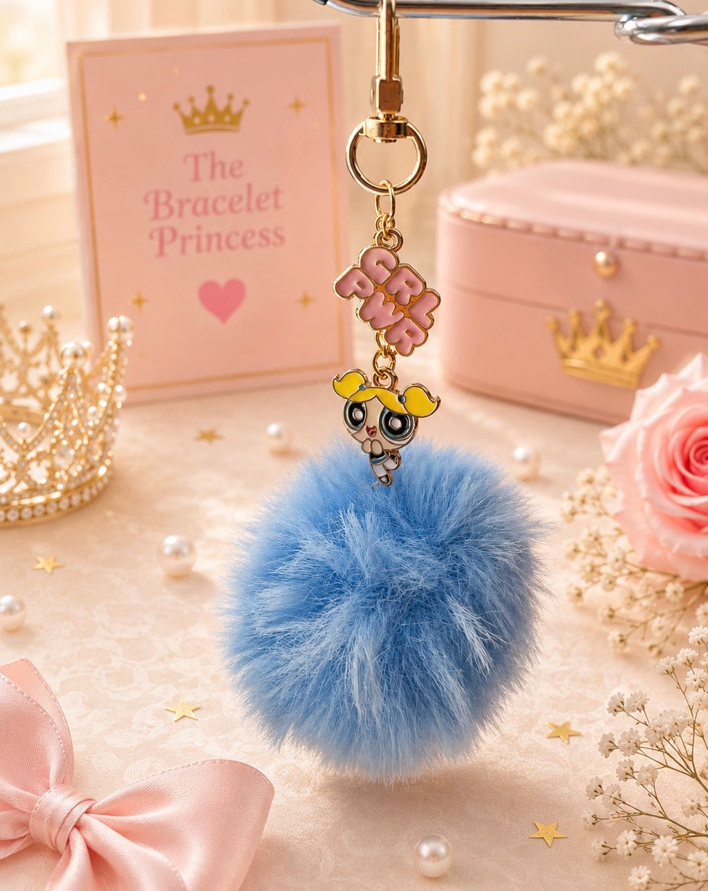 Girl Power Pom-Pom Bag Charms