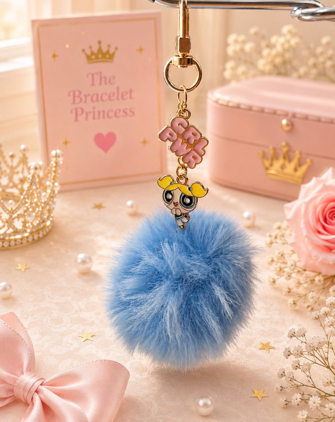 Girl Power Pom-Pom Bag Charms