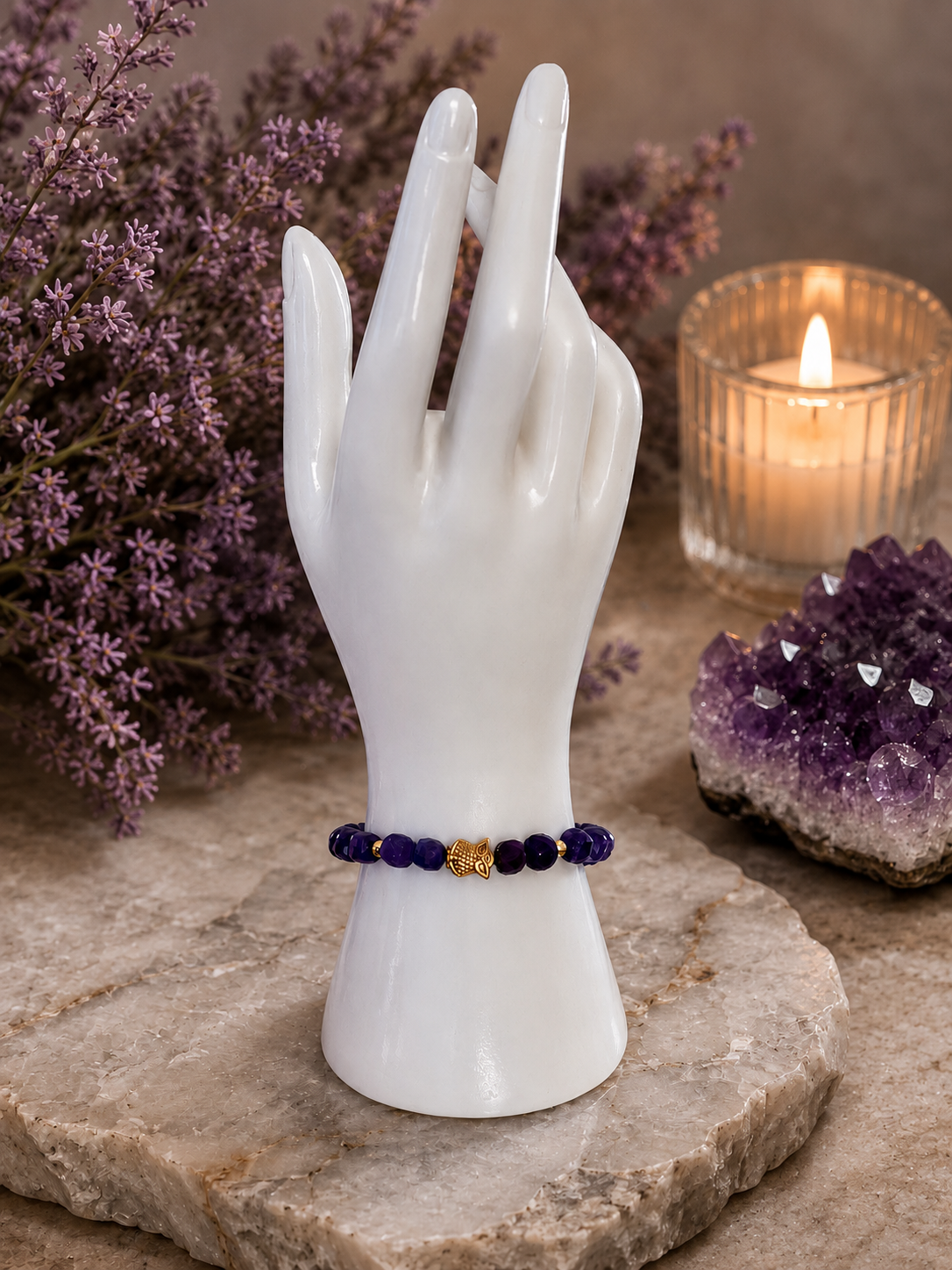Wisdom in Bloom Amethyst Bracelet