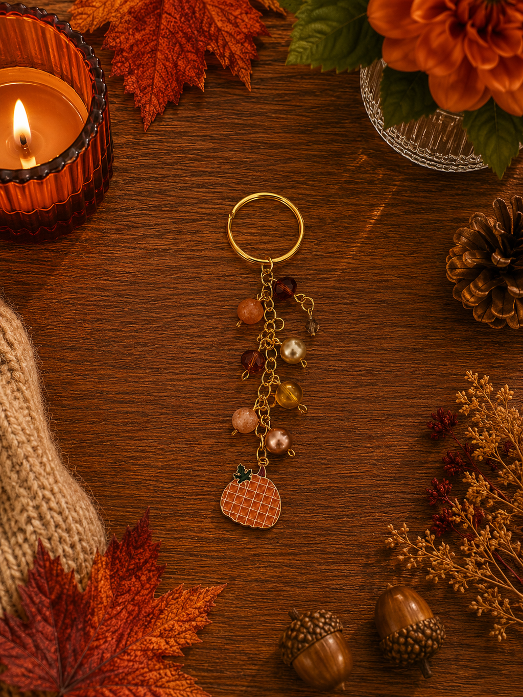 Harvest Charm Keychain