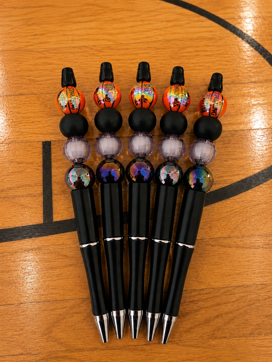 “Life of a Baller” Basketball Beaded Pen