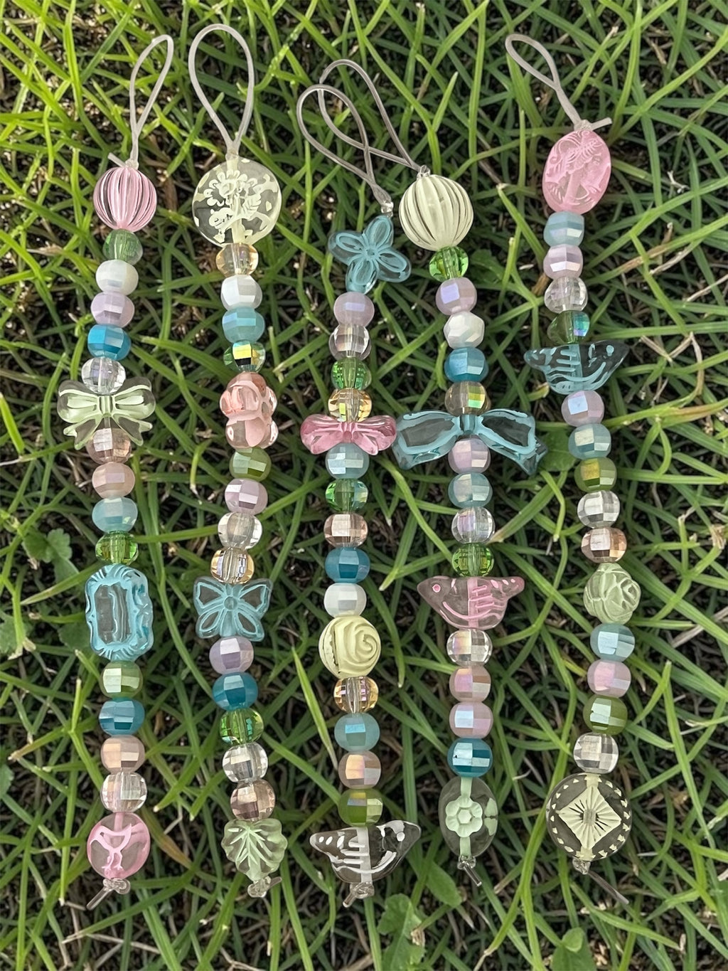Whimsical Garden Pastel Phone Charm
