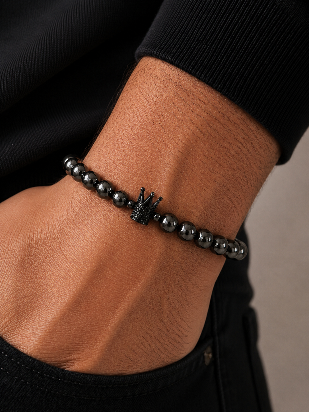 Your Majesty Black Hematite Bracelet