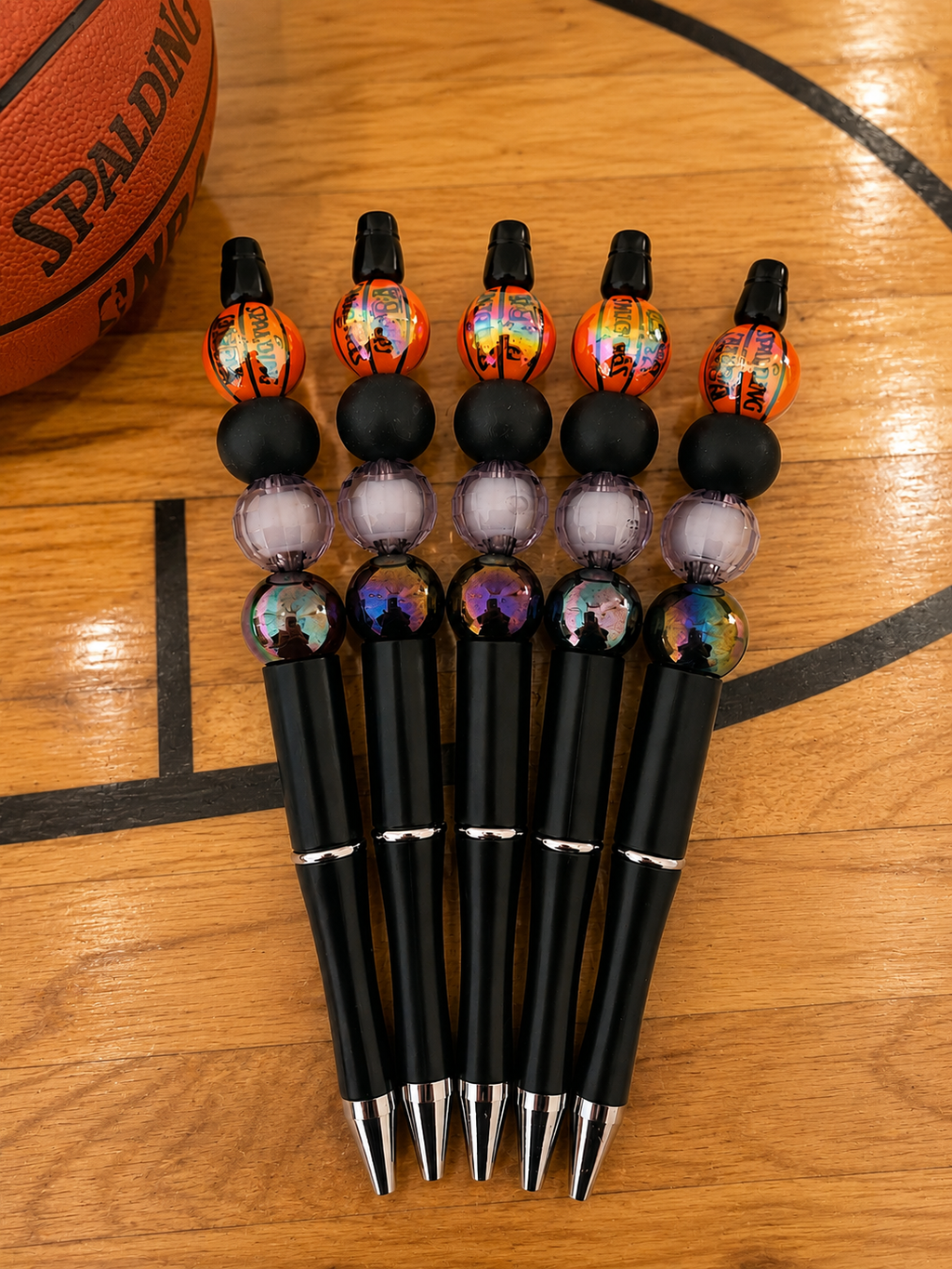 “Life of a Baller” Basketball Beaded Pen
