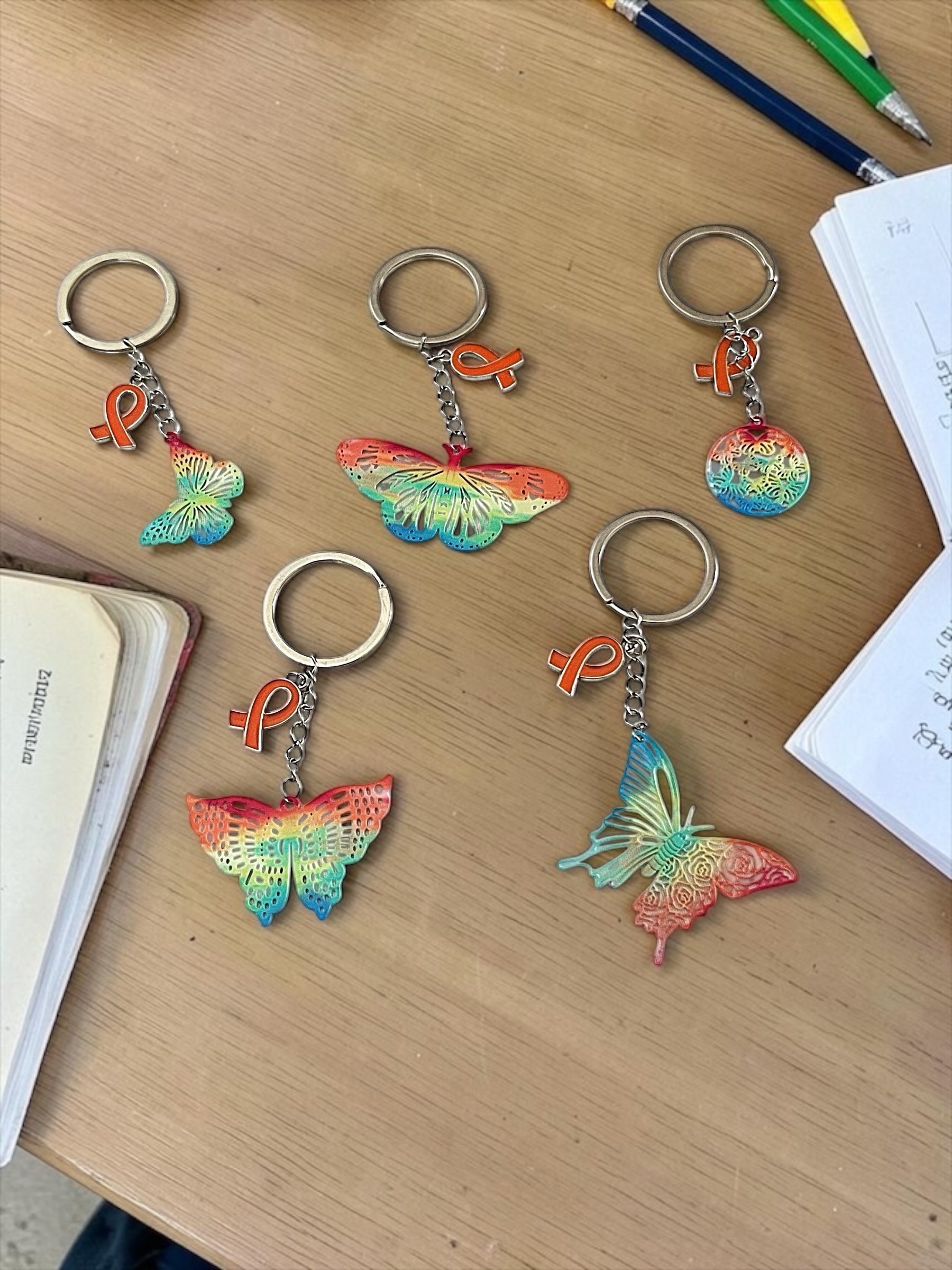 Wings of Awareness Keychain