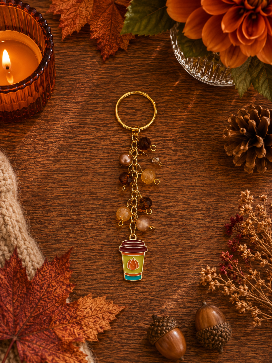 Harvest Charm Keychain