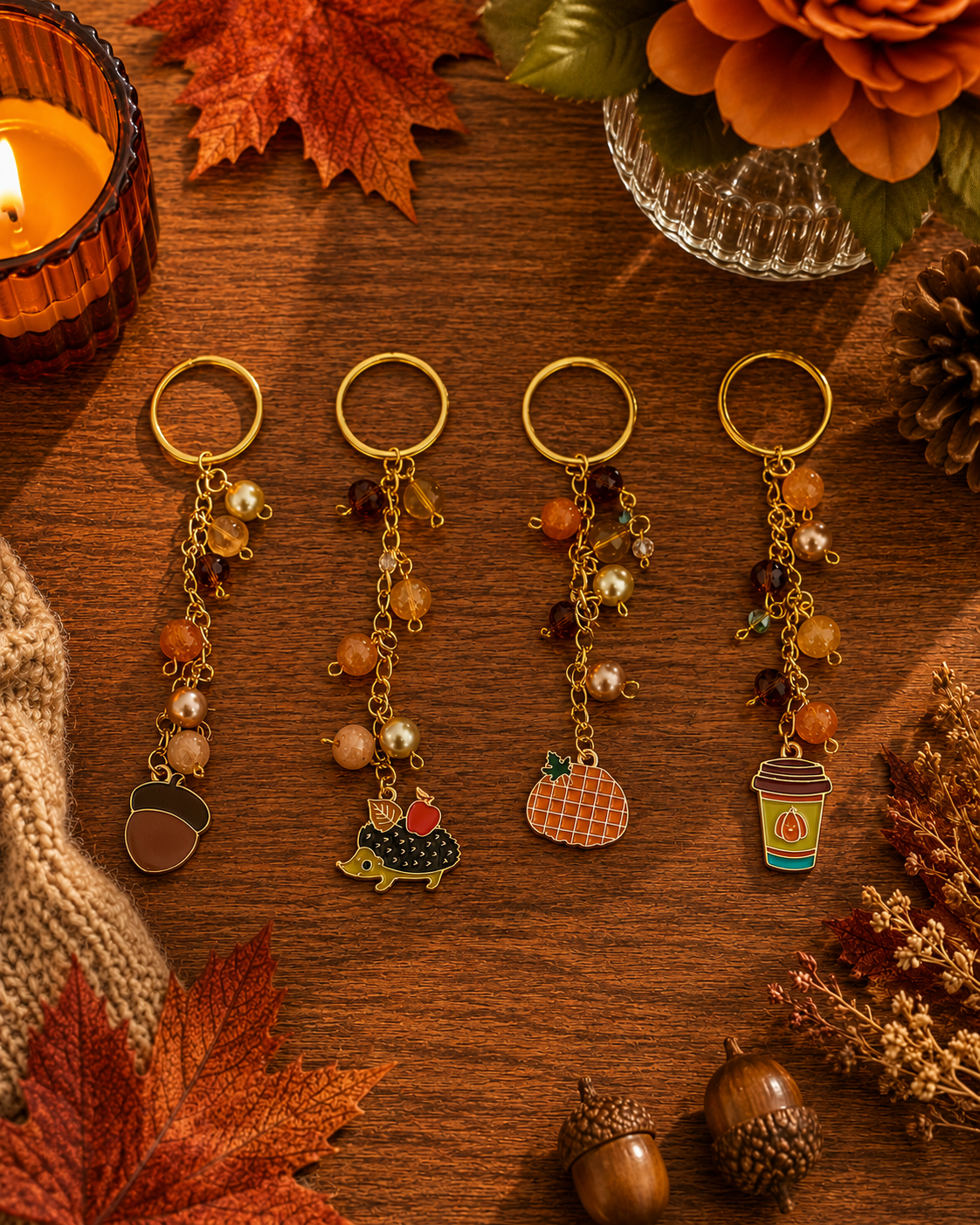 Harvest Charm Keychain