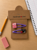 Back to School Hair Clip Set for Girls | 2-Piece Snap Clips