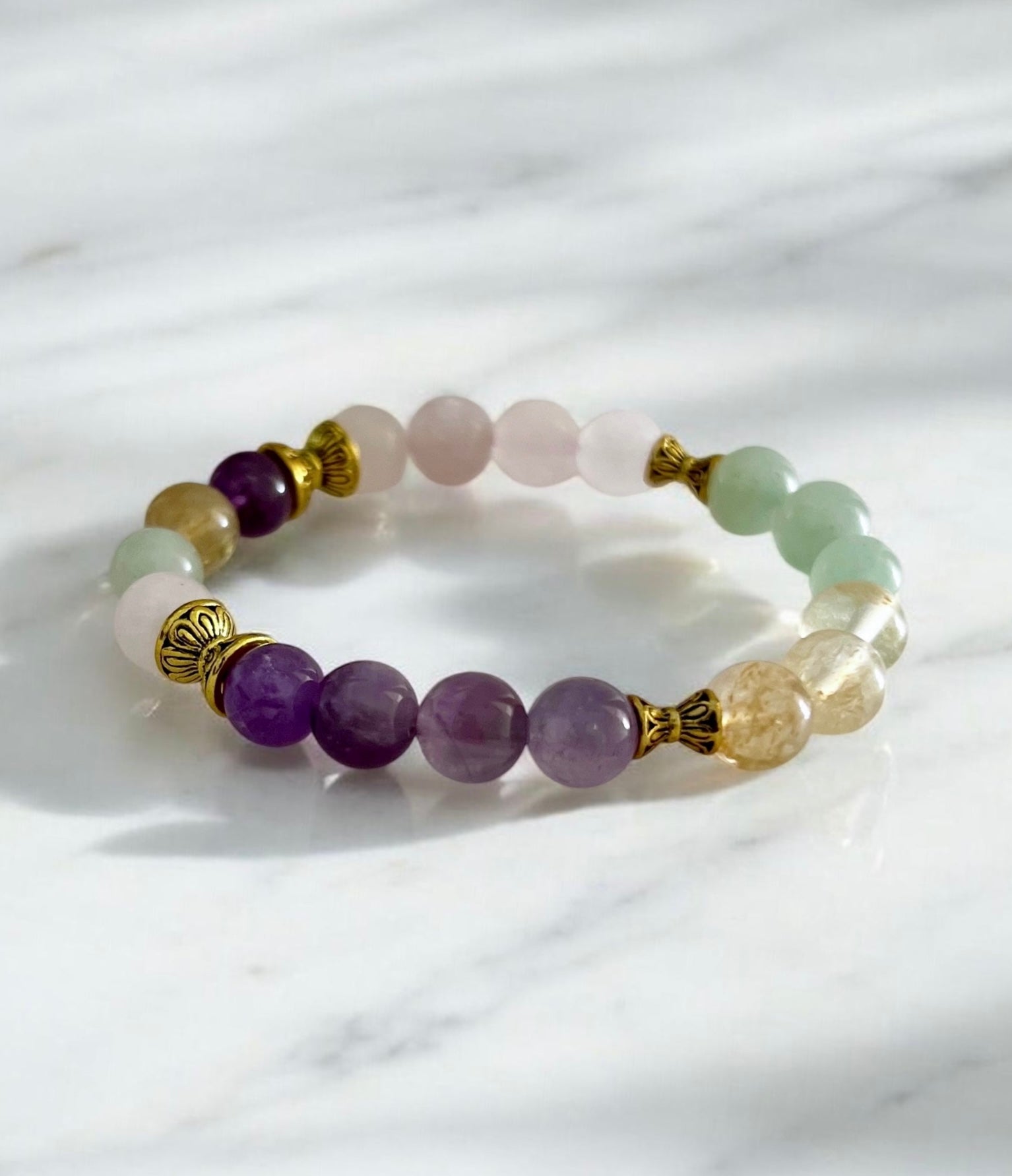 Quadruple Threat Gemstone Bracelet