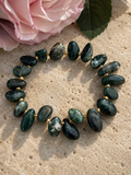 Water Grass Agate Stretch Bracelet
