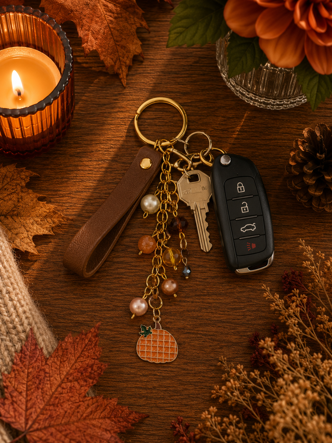 Harvest Charm Keychain