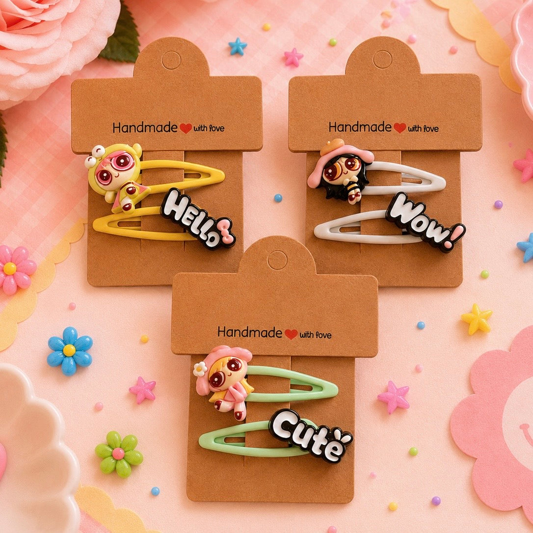 Sugar Puff Hair Clips