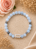 Celestial Gems: Aquarius Zodiac Bracelet