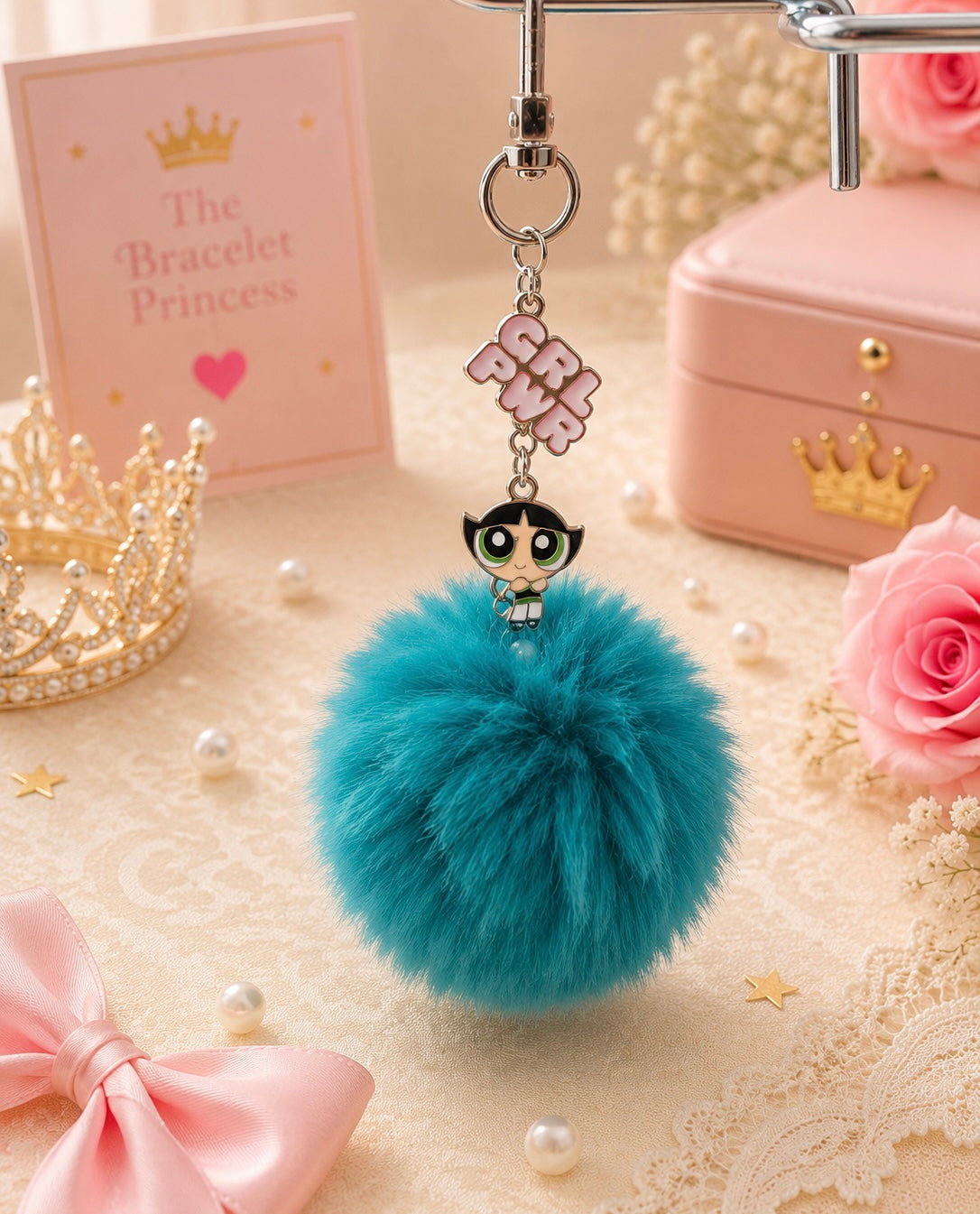 Girl Power Pom-Pom Bag Charms