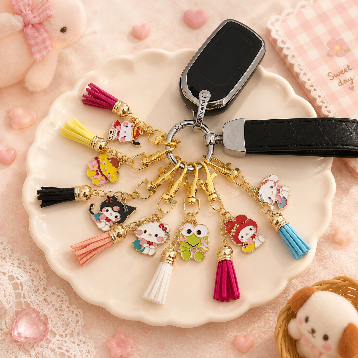 Hello Friends Character Keychains