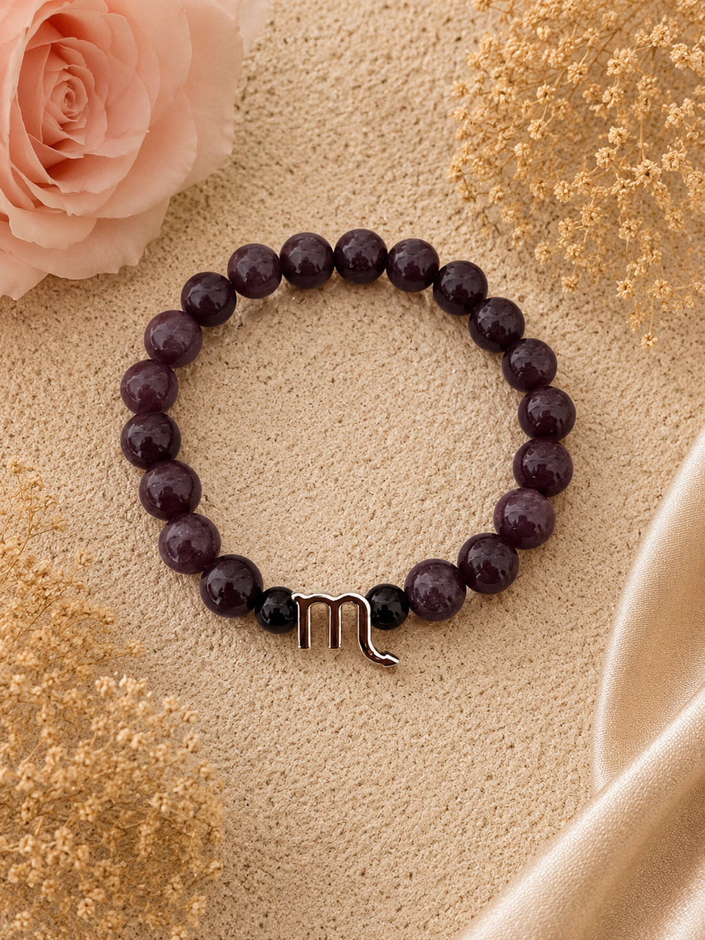 Celestial Gems: Scorpio Zodiac Bracelet