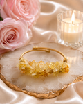 Golden Glow Citrine Bangle Bracelet