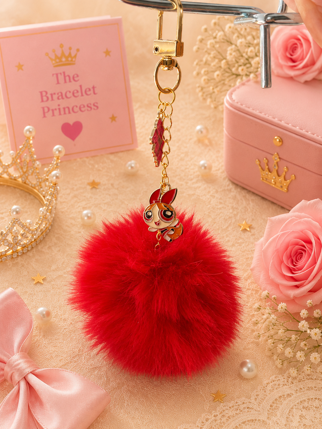 Girl Power Pom-Pom Bag Charms