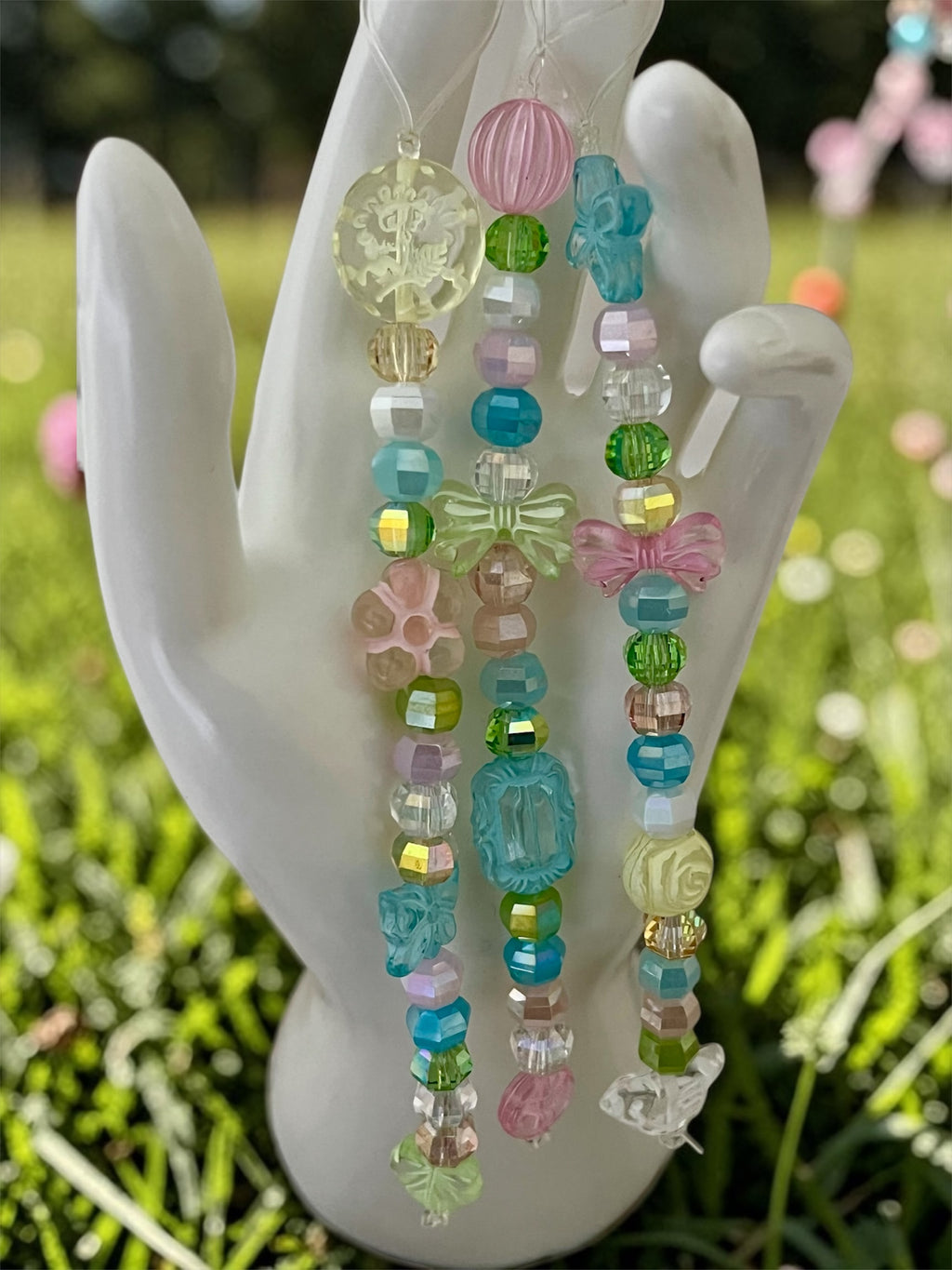 Whimsical Garden Pastel Phone Charm