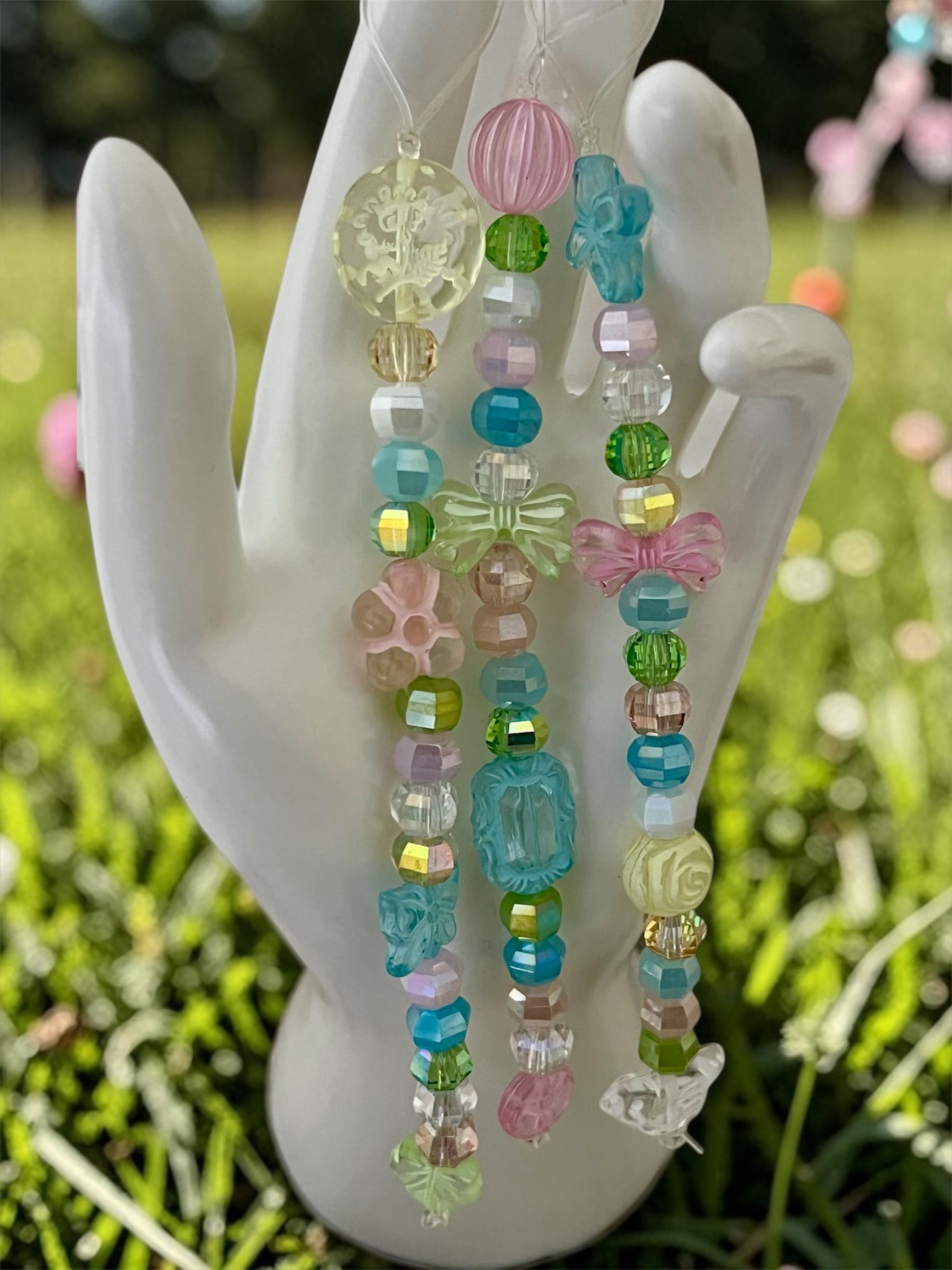 Whimsical Garden Pastel Phone Charm