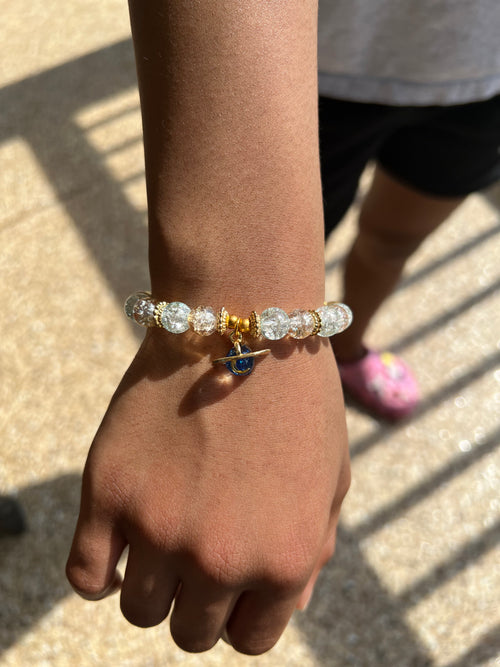Cosmic Glass Beaded Bracelet