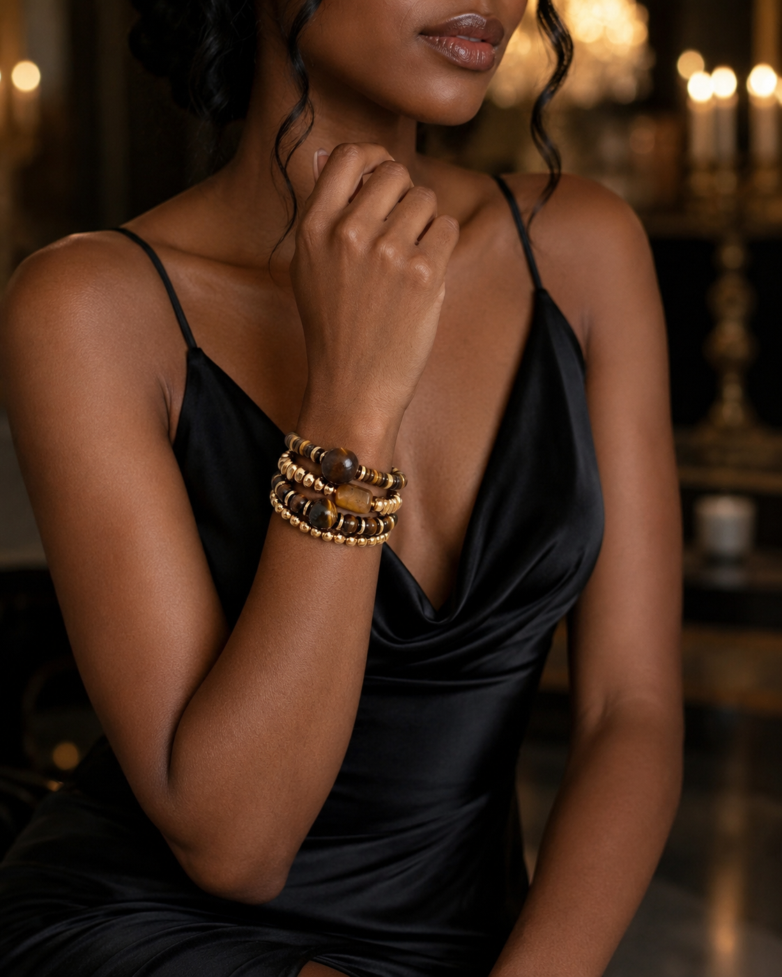 Golden Earth Bracelet Stack