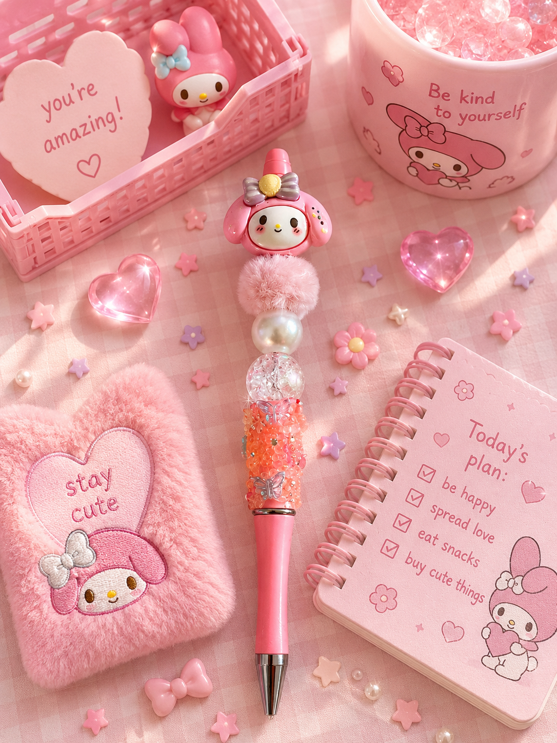 Hello Friends Beaded Pens