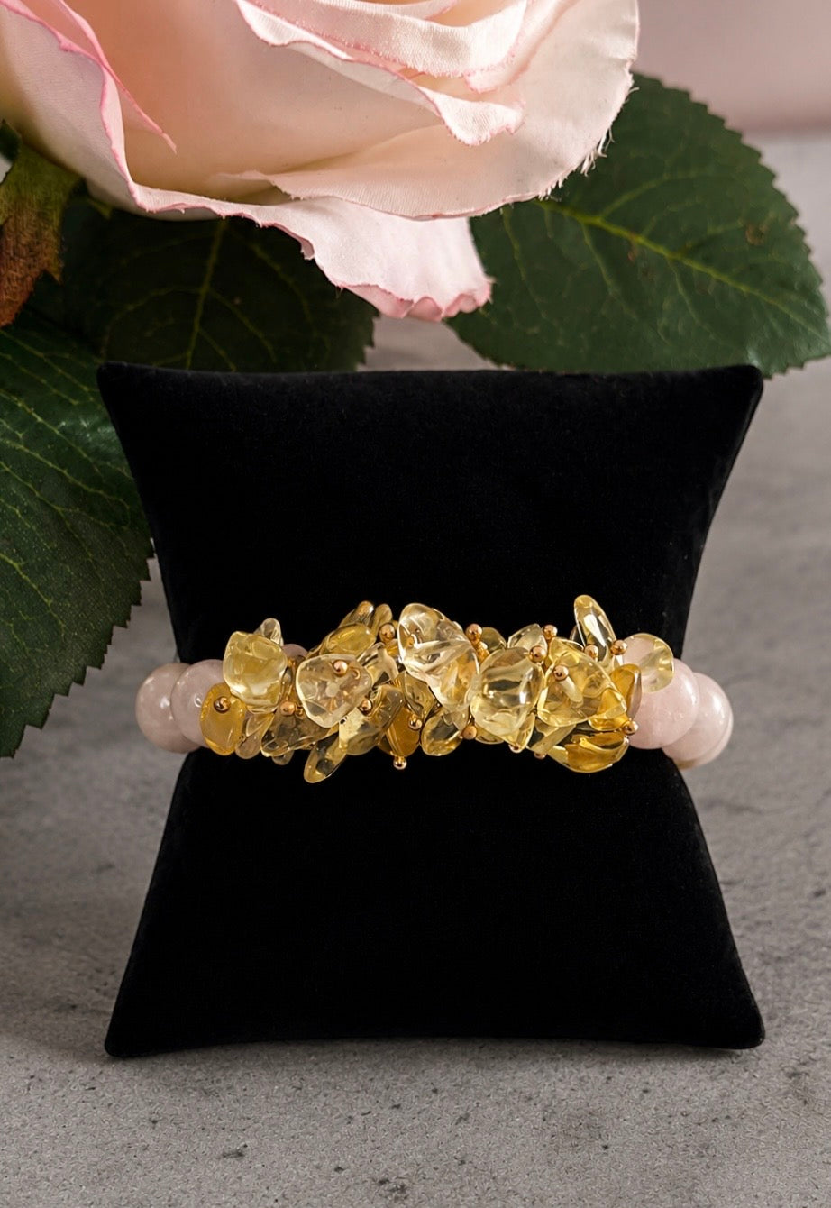 Golden Blush Bracelet & Earrings Collection